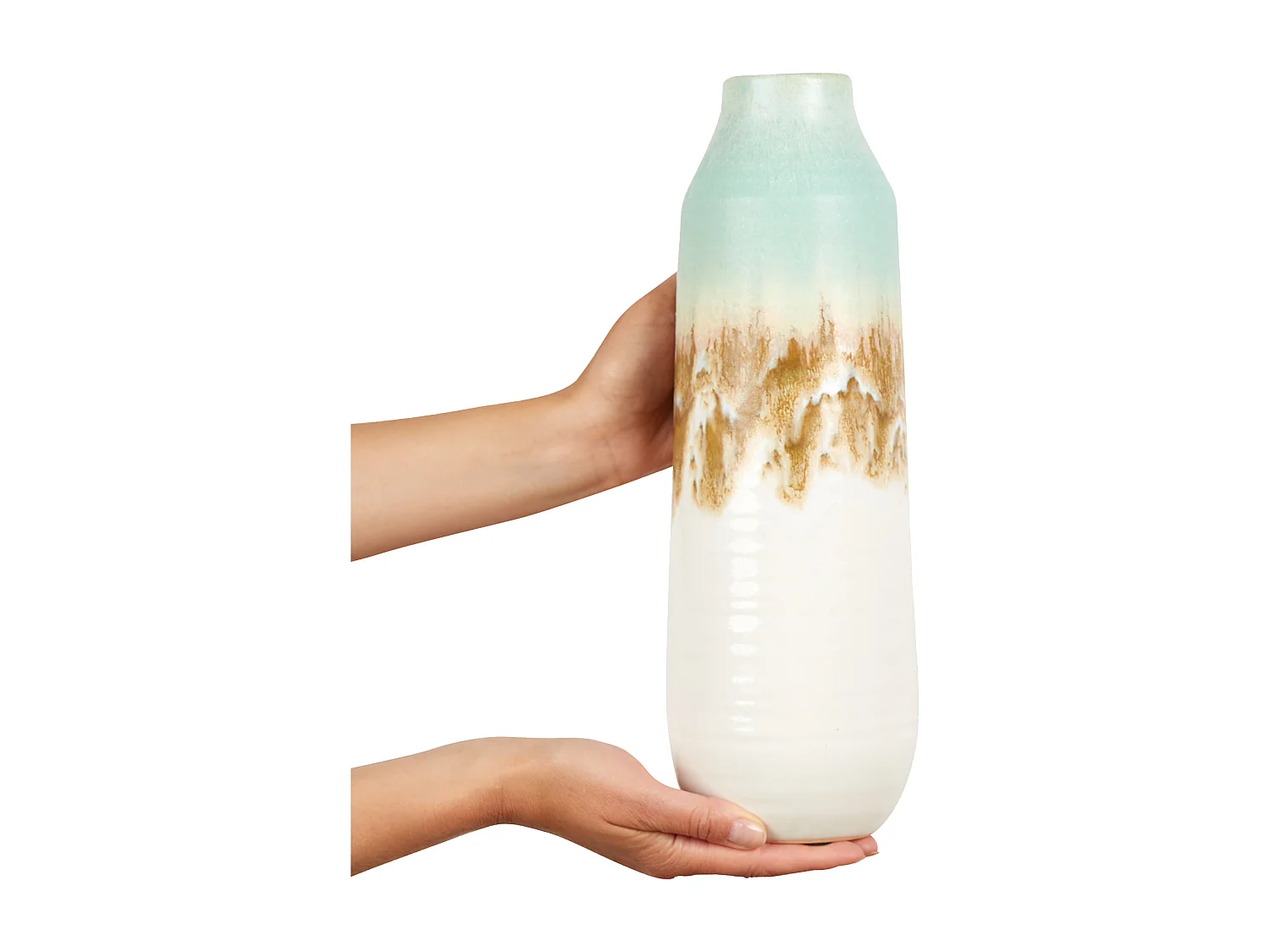 Vase à fleurs BYBLOS Grès 35 cm Multicolore