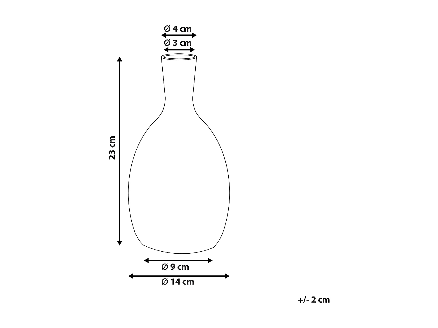 Blumenvase aus Steinzeug weiß mit aufgedrucktem Gesicht schwarz Dekoration Akrai