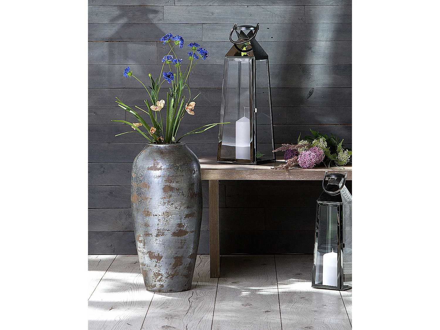 Decovaas LORCA Keramiek 48 cm Donkergrijs