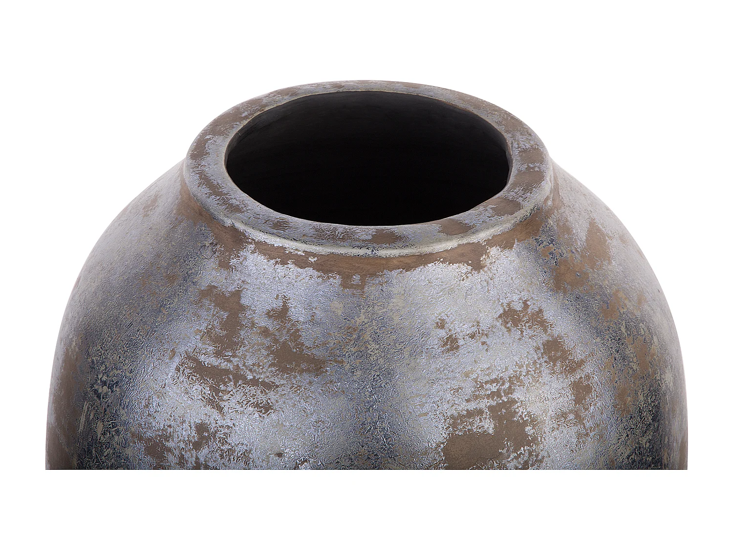 Jarrón decorativo LORCA Cerámica 48 cm Gris oscuro