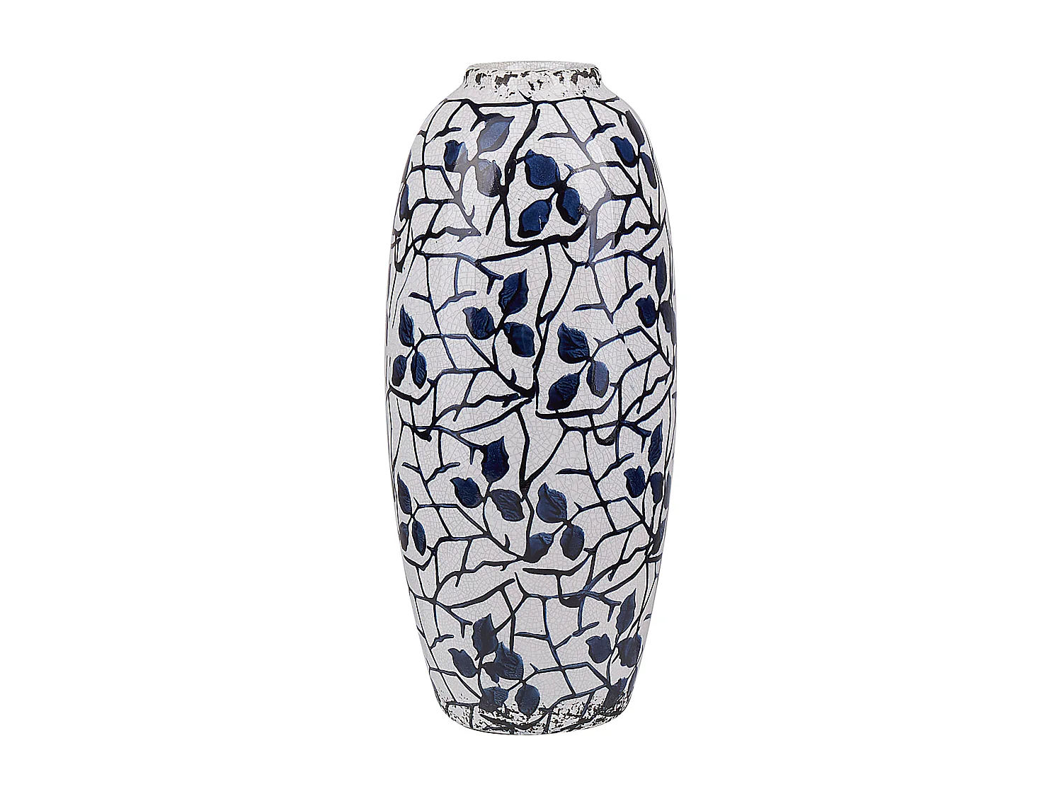 Vase à fleurs MUTILENE Grès 25 cm Blanc