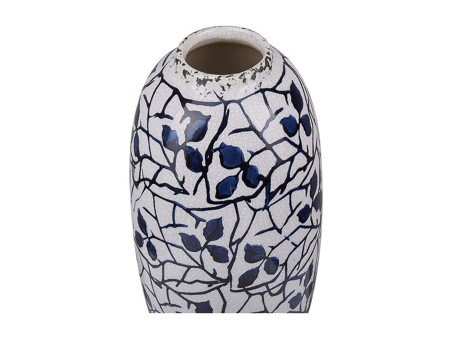 Vase à fleurs MUTILENE Grès 25 cm Blanc
