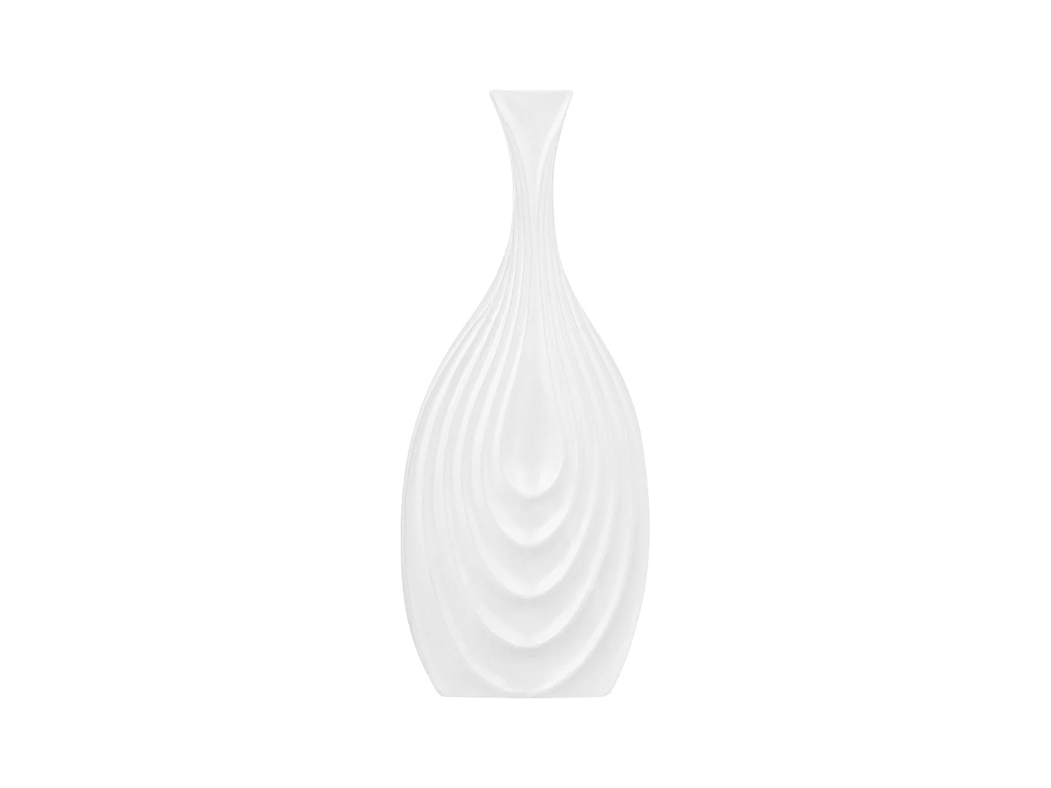 Vase décoratif THAPSUS Céramique 39 cm Blanc