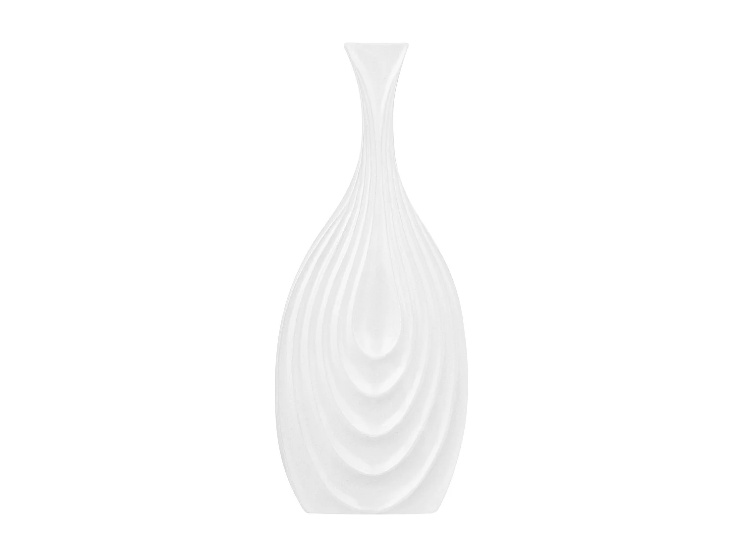 Vase décoratif THAPSUS Céramique 39 cm Blanc