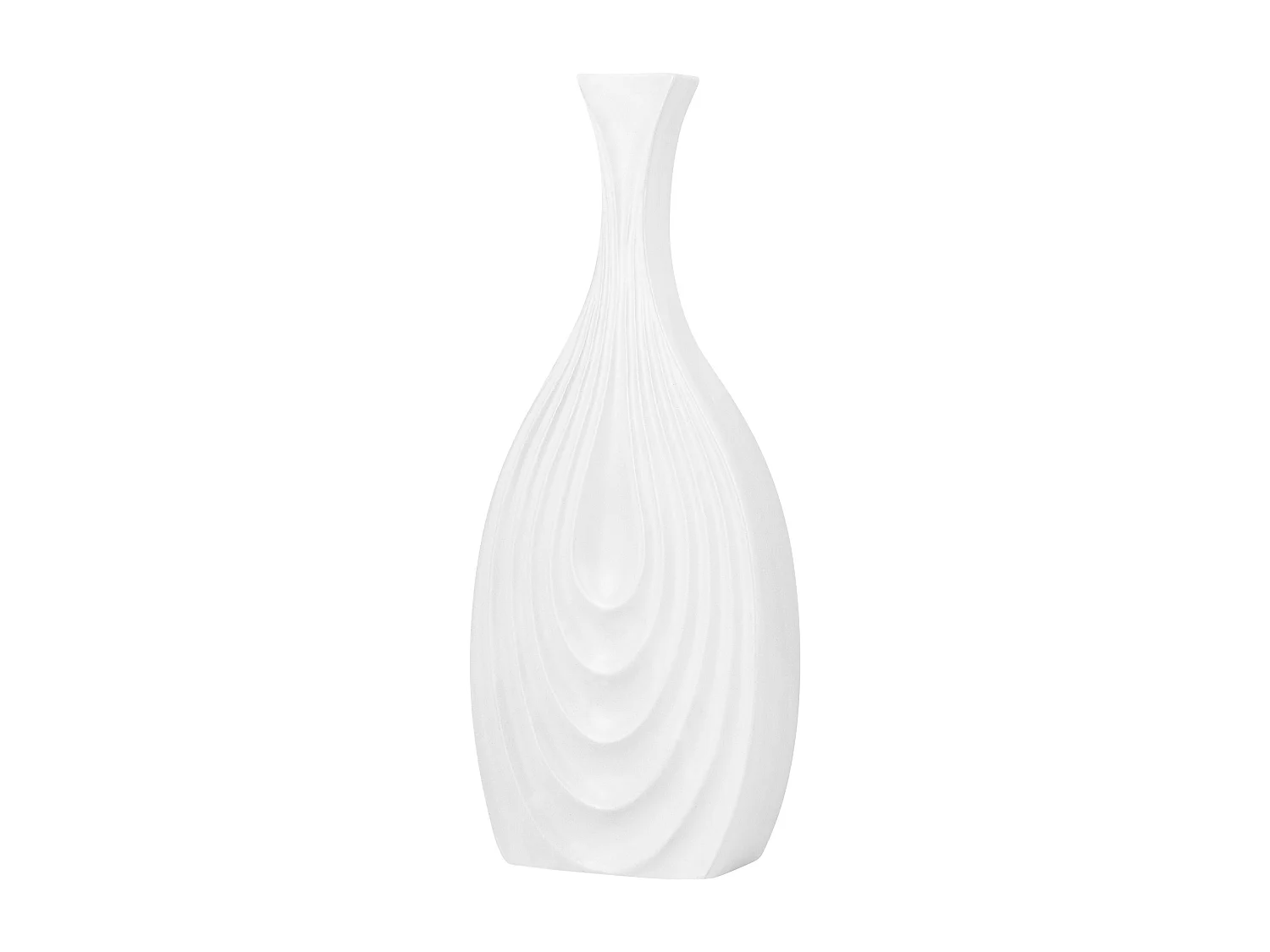 Vase décoratif THAPSUS Céramique 39 cm Blanc