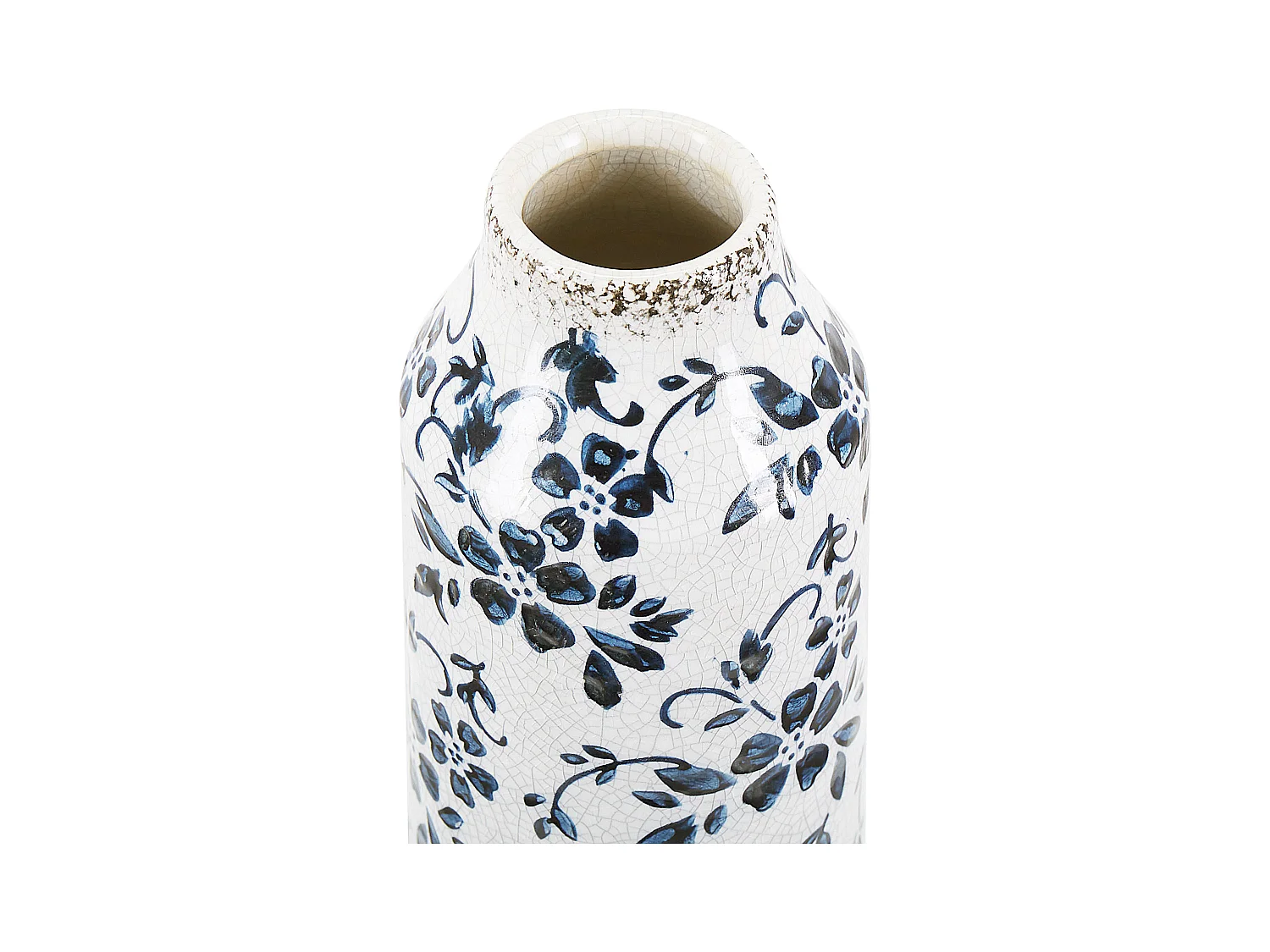 Jarro de flores MULAI Grés 35 cm Branco