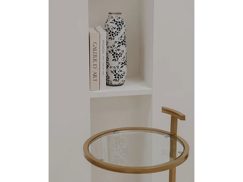 Blumenvase MULAI Steinzeug 35 cm Weiss
