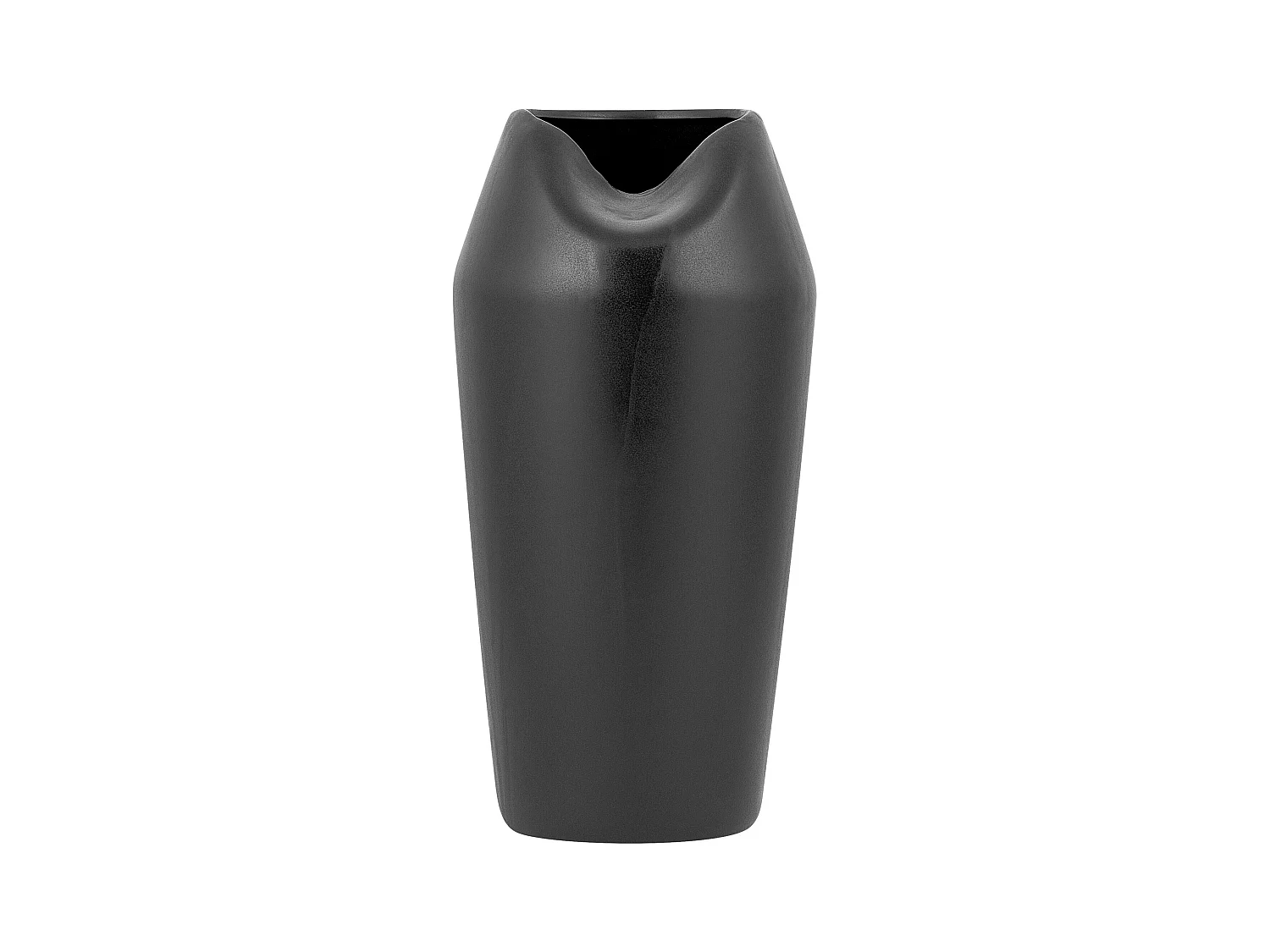 Vase décoratif APAMEA Grès 33 cm Noir