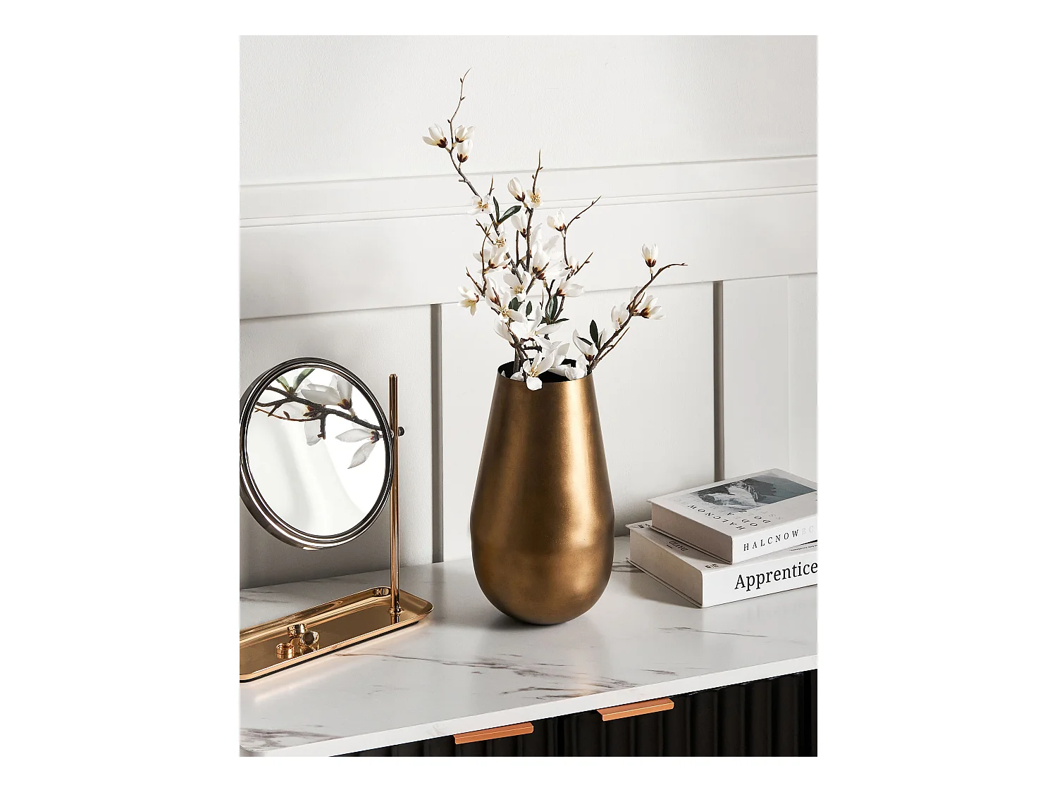 Vase à fleurs KATCHAL 28 cm Doré