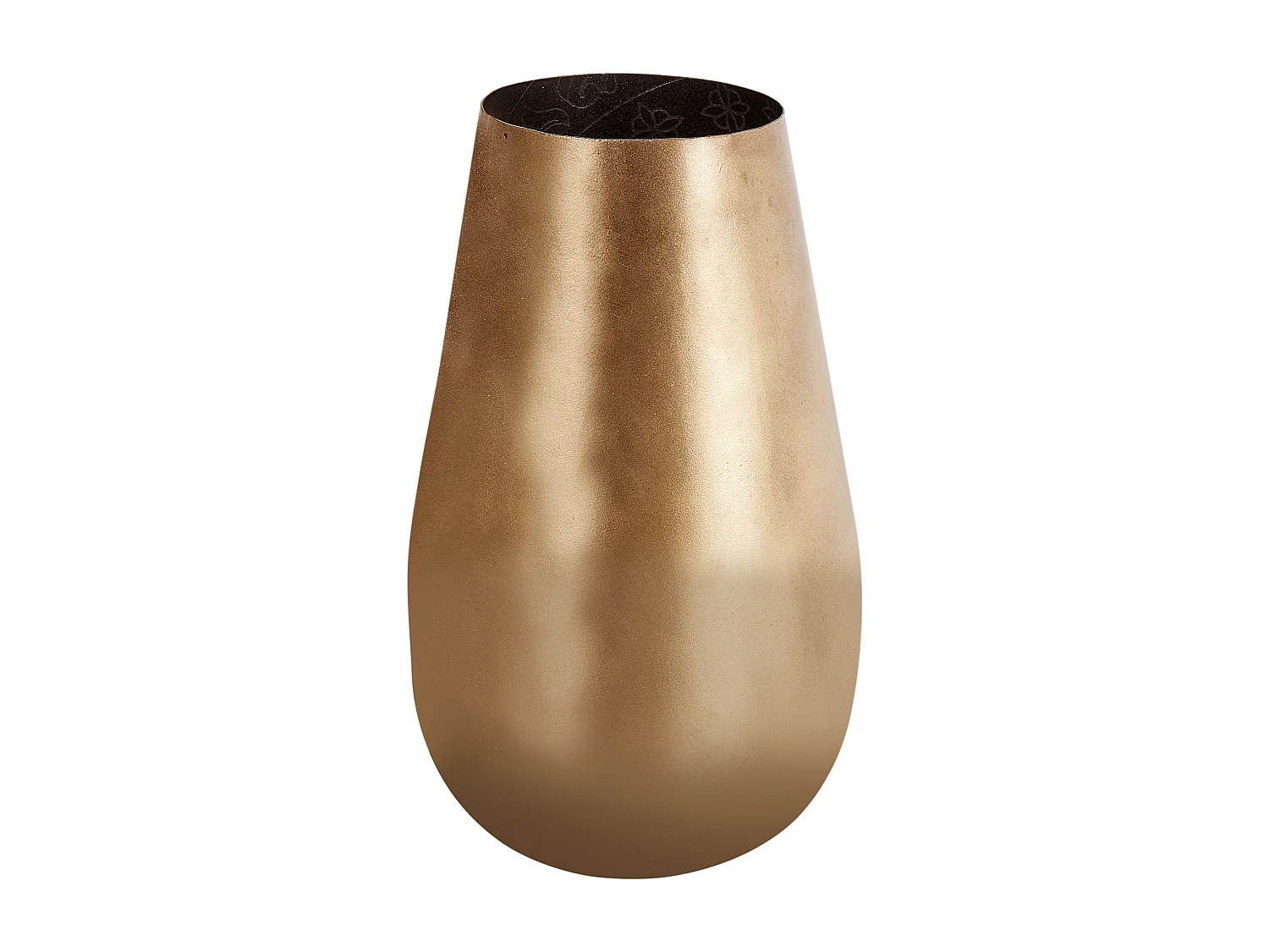 Blumenvase aus Metall in Gold kegelförmige Deko-Vase edler Look Katchal