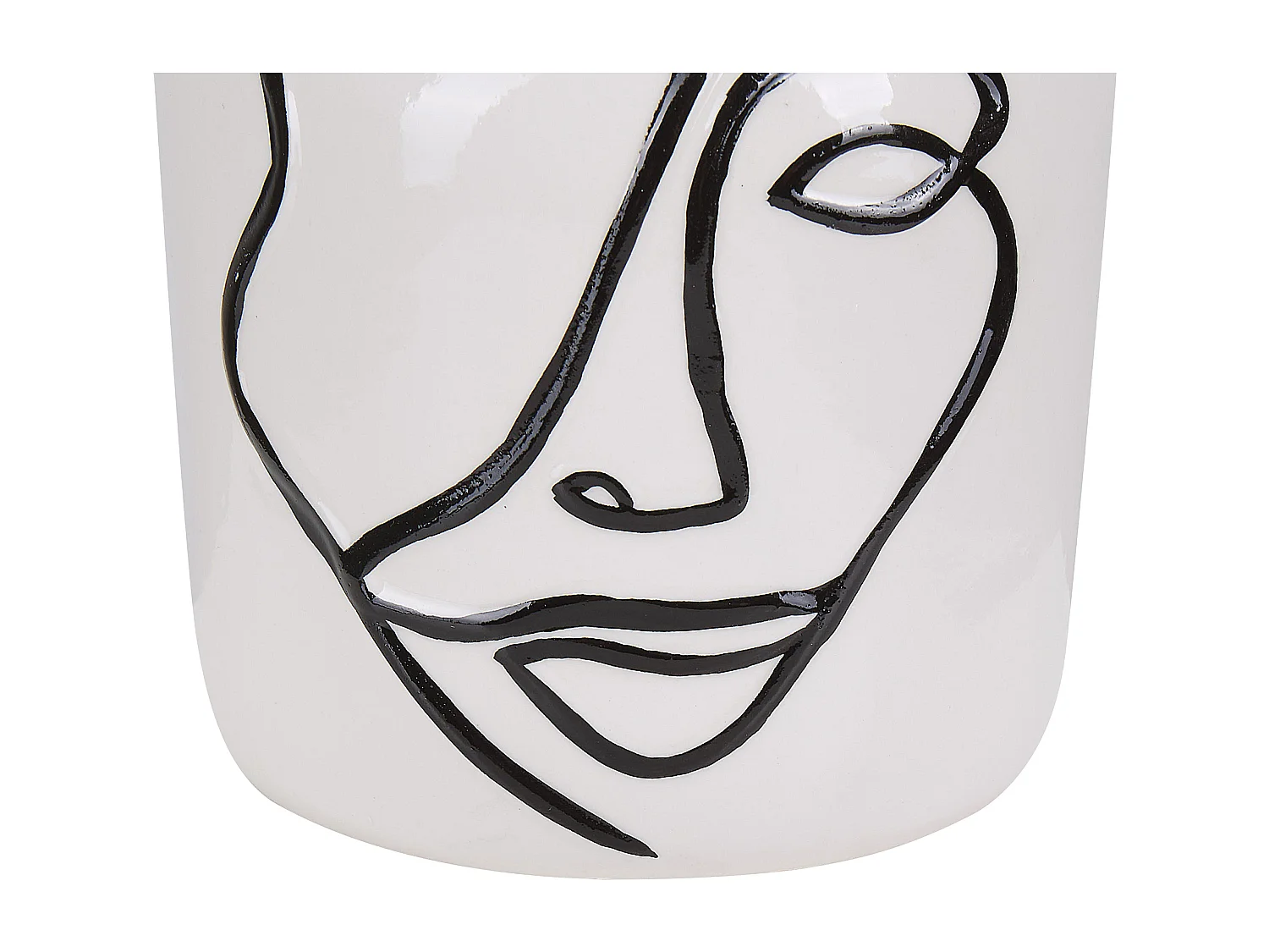 Vaso da fiori AGRINION Gres porcellanato 19 cm Bianco