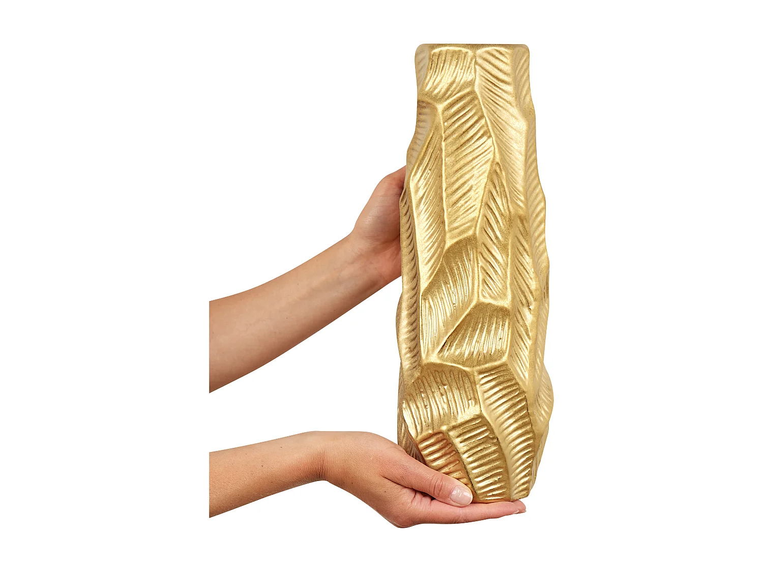 Dekorative Vase in außergewöhnlichem Design gold Zafar