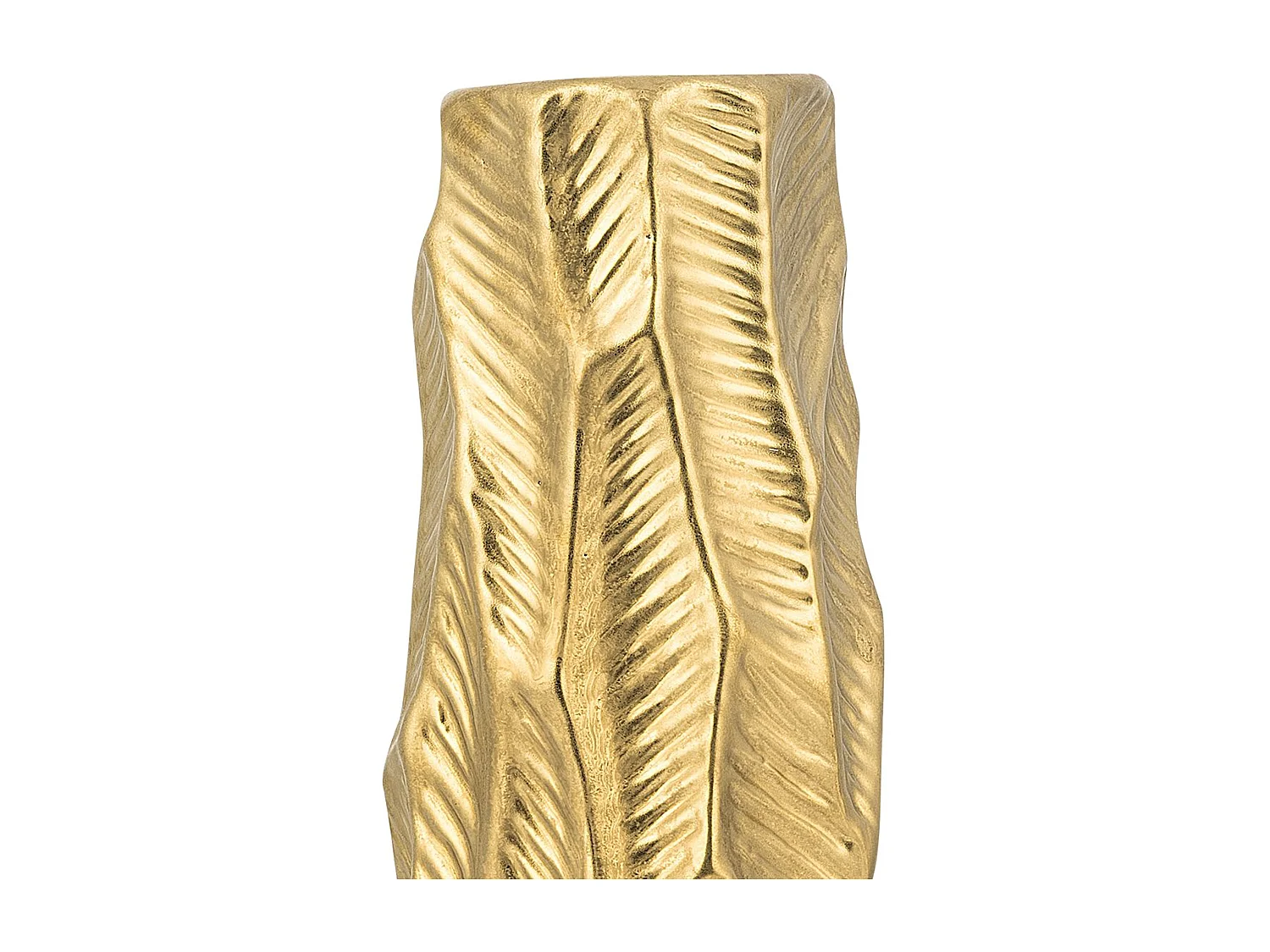 Vase décoratif ZAFAR Grès 37 cm Doré