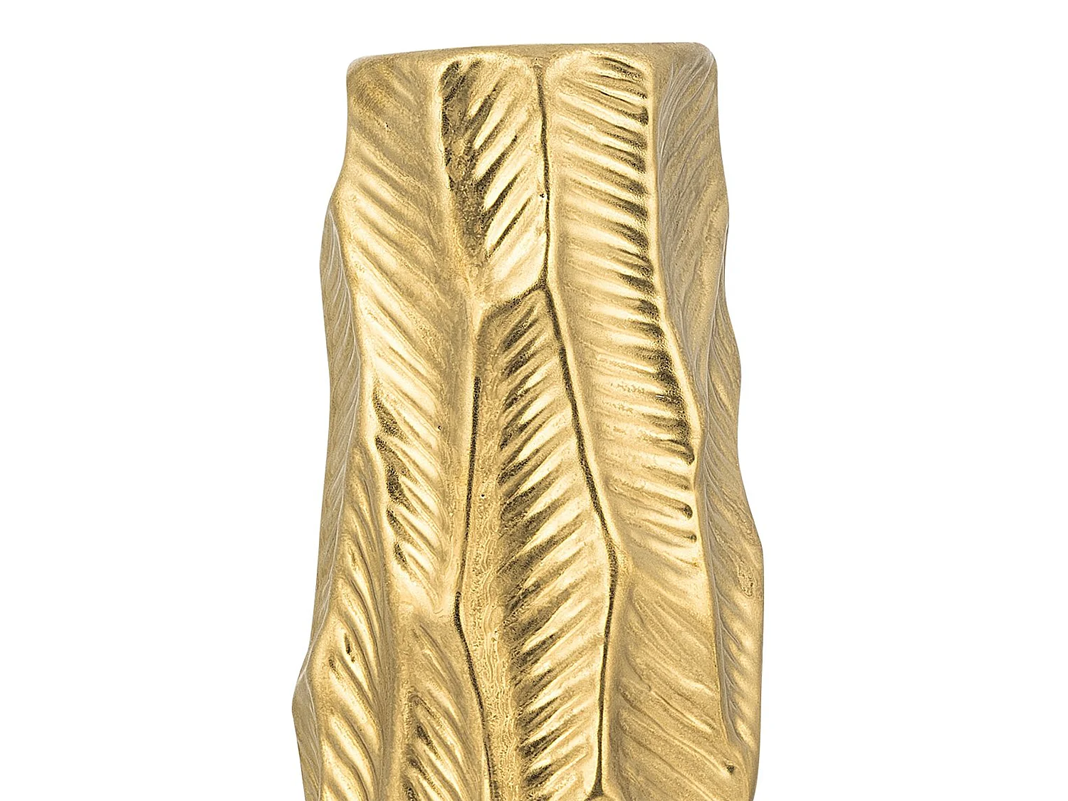 Vase décoratif ZAFAR Grès 37 cm Doré