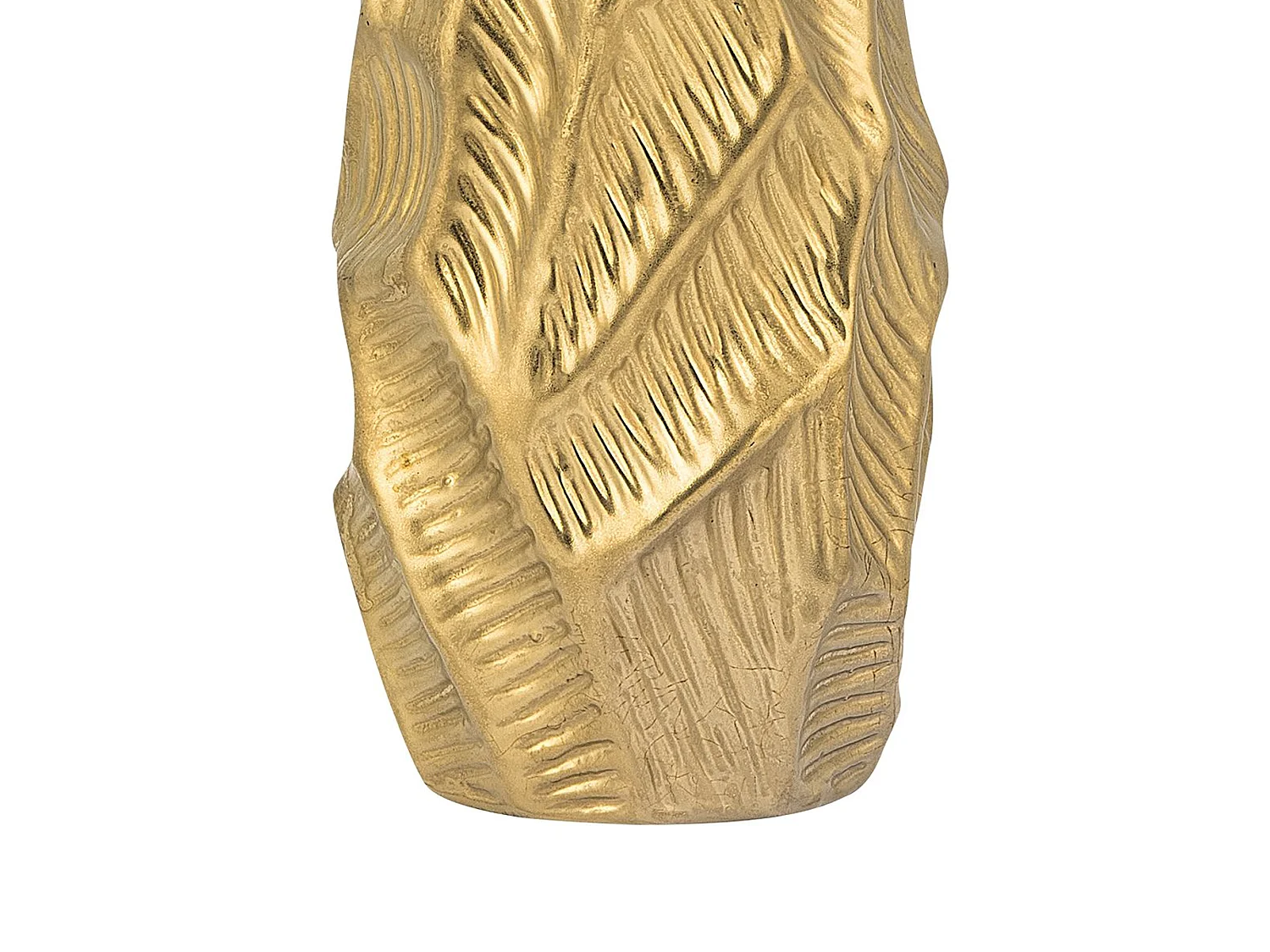 Vase décoratif ZAFAR Grès 37 cm Doré
