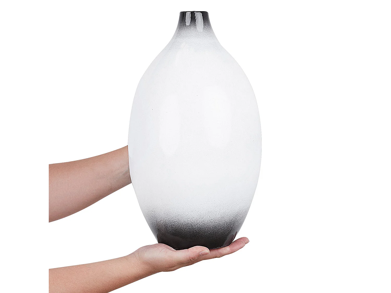 Jarro decorativo BAEZA Cerâmica 36 cm Branco