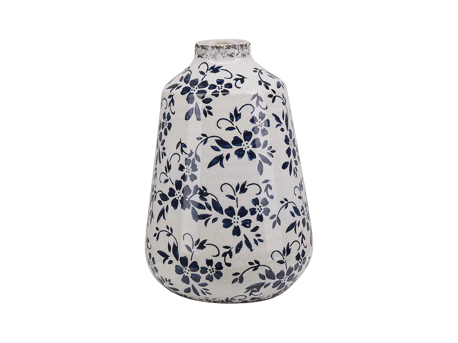 Vase à fleurs MARONEIA Grès 25 cm Blanc