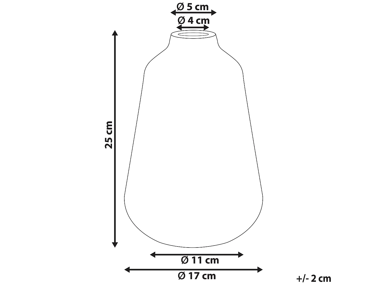 Vase à fleurs MARONEIA Grès 25 cm Blanc