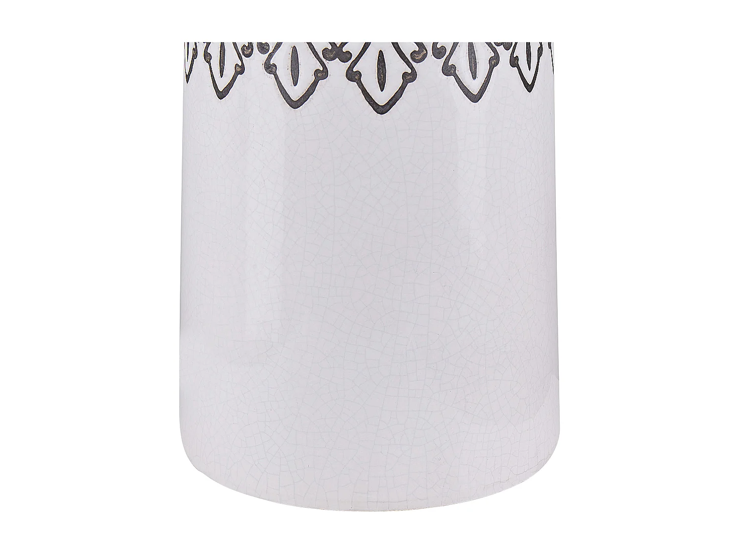 Blumenvase AMISOS Steinzeug 25 cm Weiss