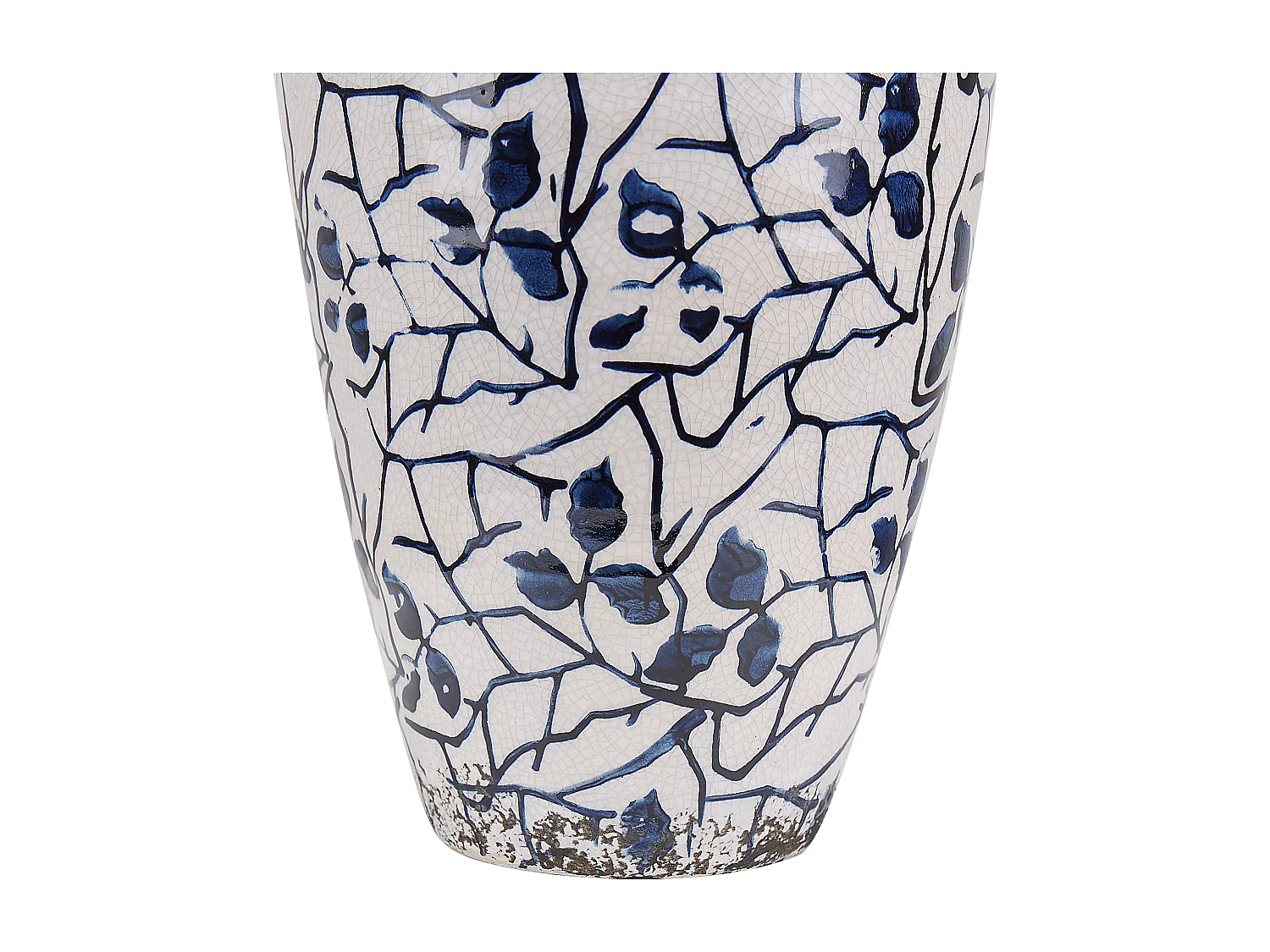 Vase à fleurs MALLIA Grès 22 cm Blanc