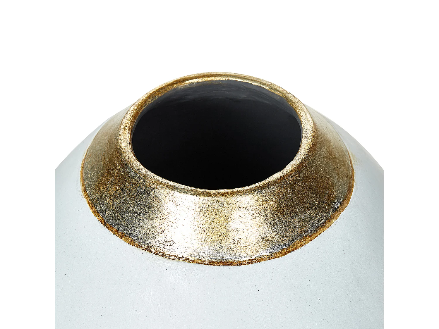 Vase décoratif LAURI Céramique 33 cm Blanc