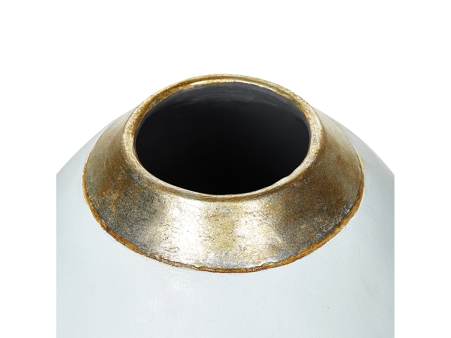Vase décoratif LAURI Céramique 33 cm Blanc