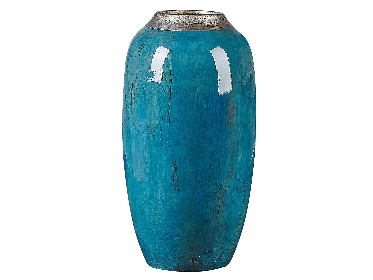 Vase décoratif MILETUS Céramique 42 cm Bleu