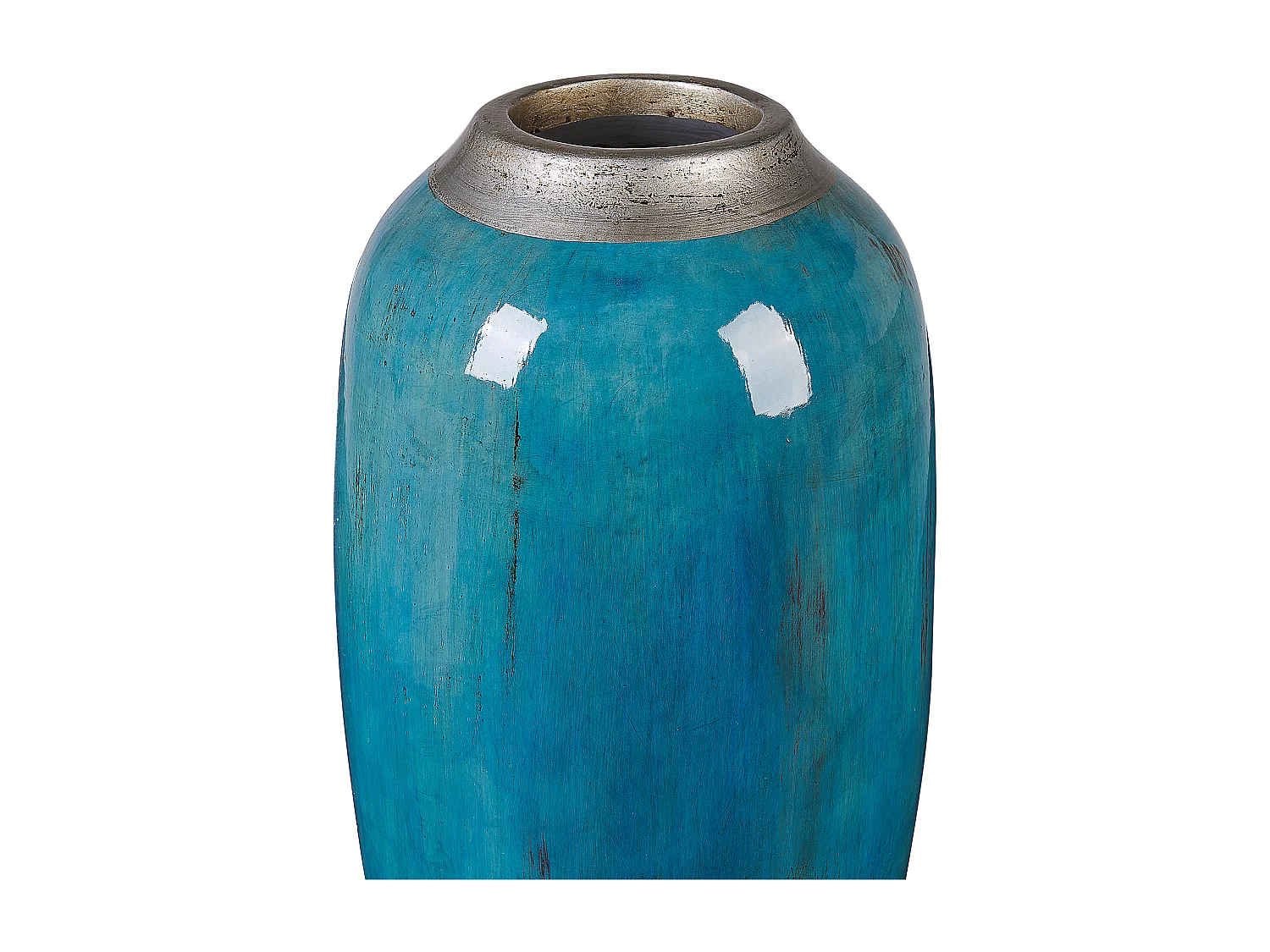 Vase décoratif MILETUS Céramique 42 cm Bleu