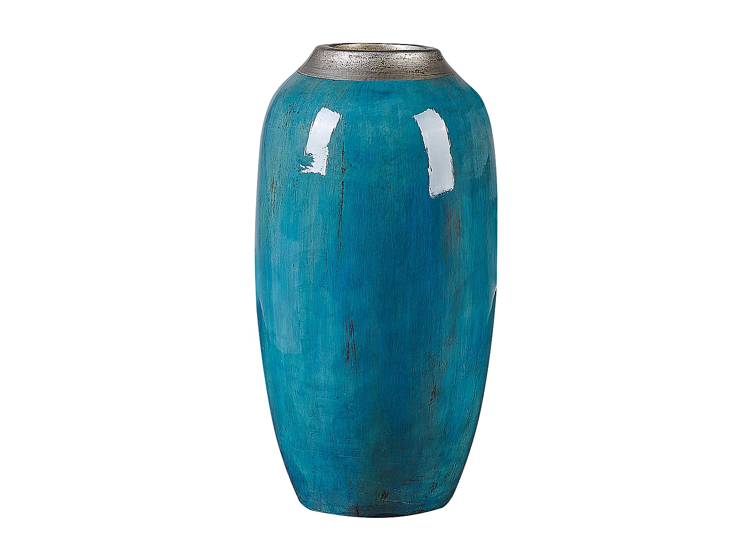 Vase décoratif MILETUS Céramique 42 cm Bleu