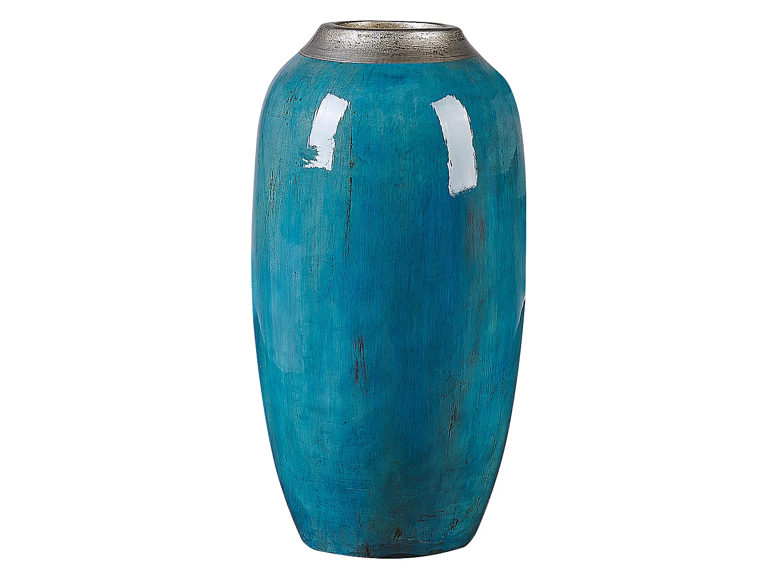 Vase décoratif MILETUS Céramique 42 cm Bleu