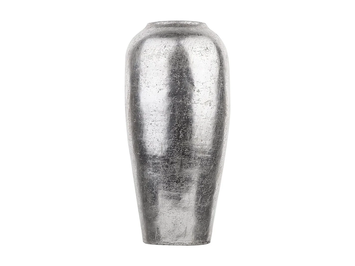 Vase décoratif LORCA Céramique 48 cm Argenté