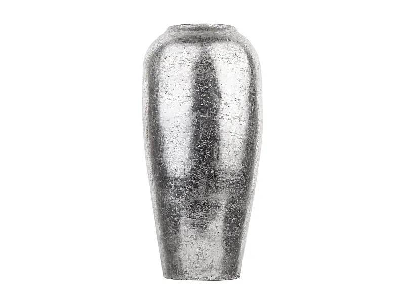 Vase décoratif LORCA Céramique 48 cm Argenté