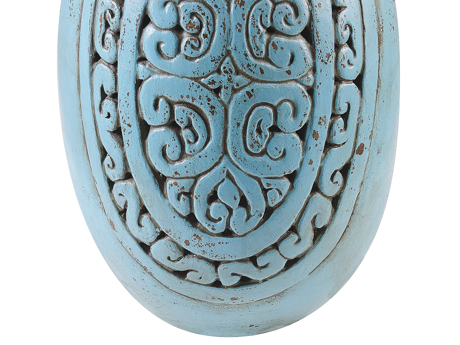 Jarrón decorativo MEGARA Cerámica 51 cm Turquesa