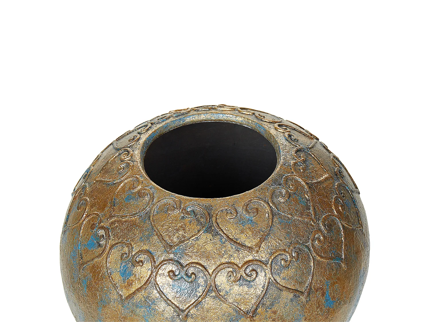 Vase décoratif NIDA Céramique 33 cm Doré