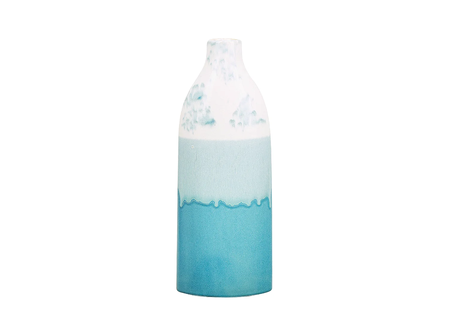 Vase à fleurs CALLIPOLIS Grès 35 cm Bleu