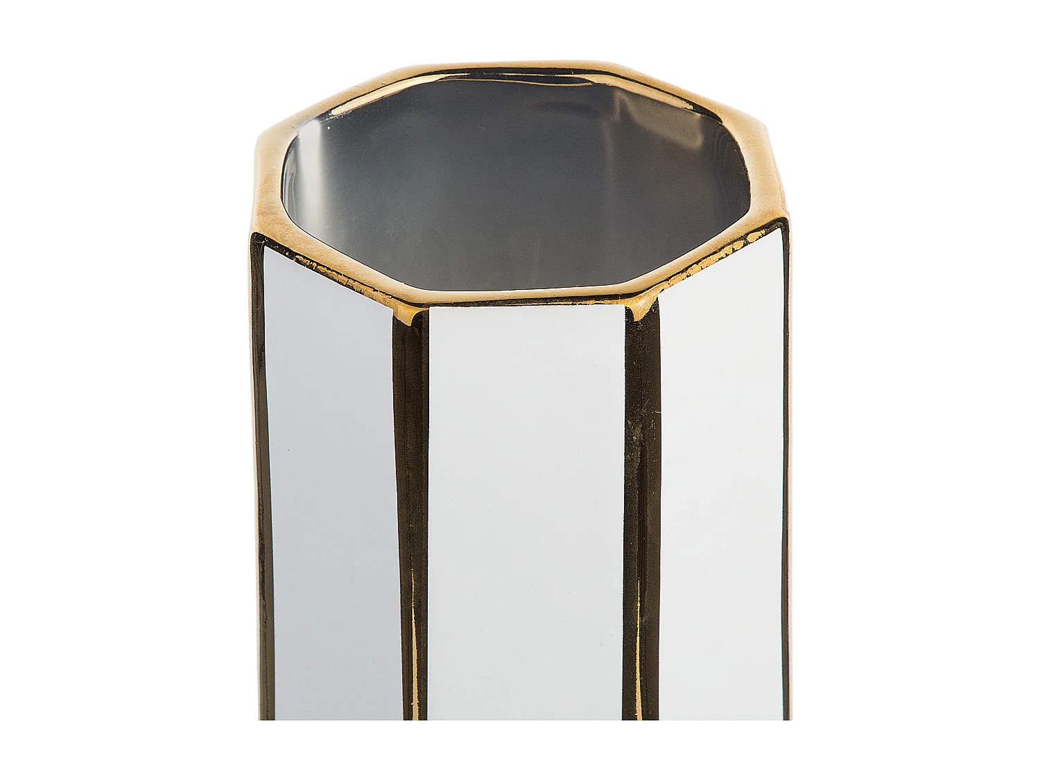 Blumenvase ESTELLA Keramik 40 cm Weiss