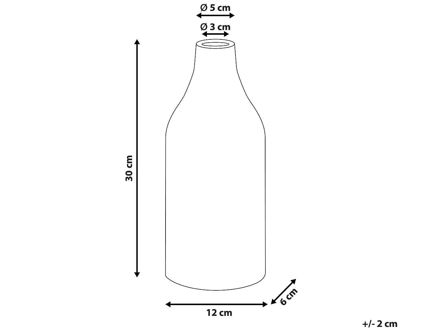 Vaso da fiori CALLIPOLIS Gres porcellanato 30 cm Blu