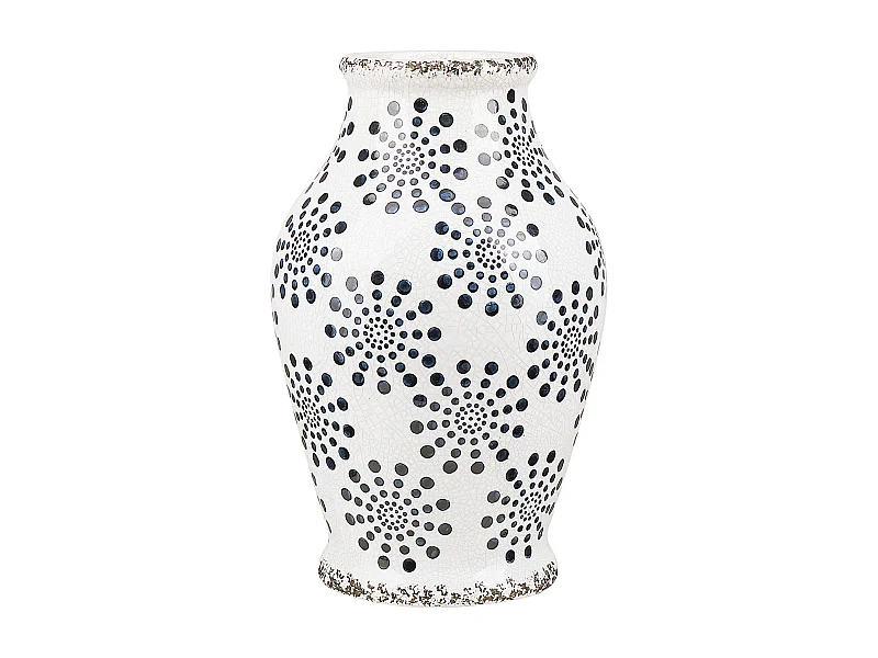 Jarrón para flores NEMEA Gres 25 cm Blanco