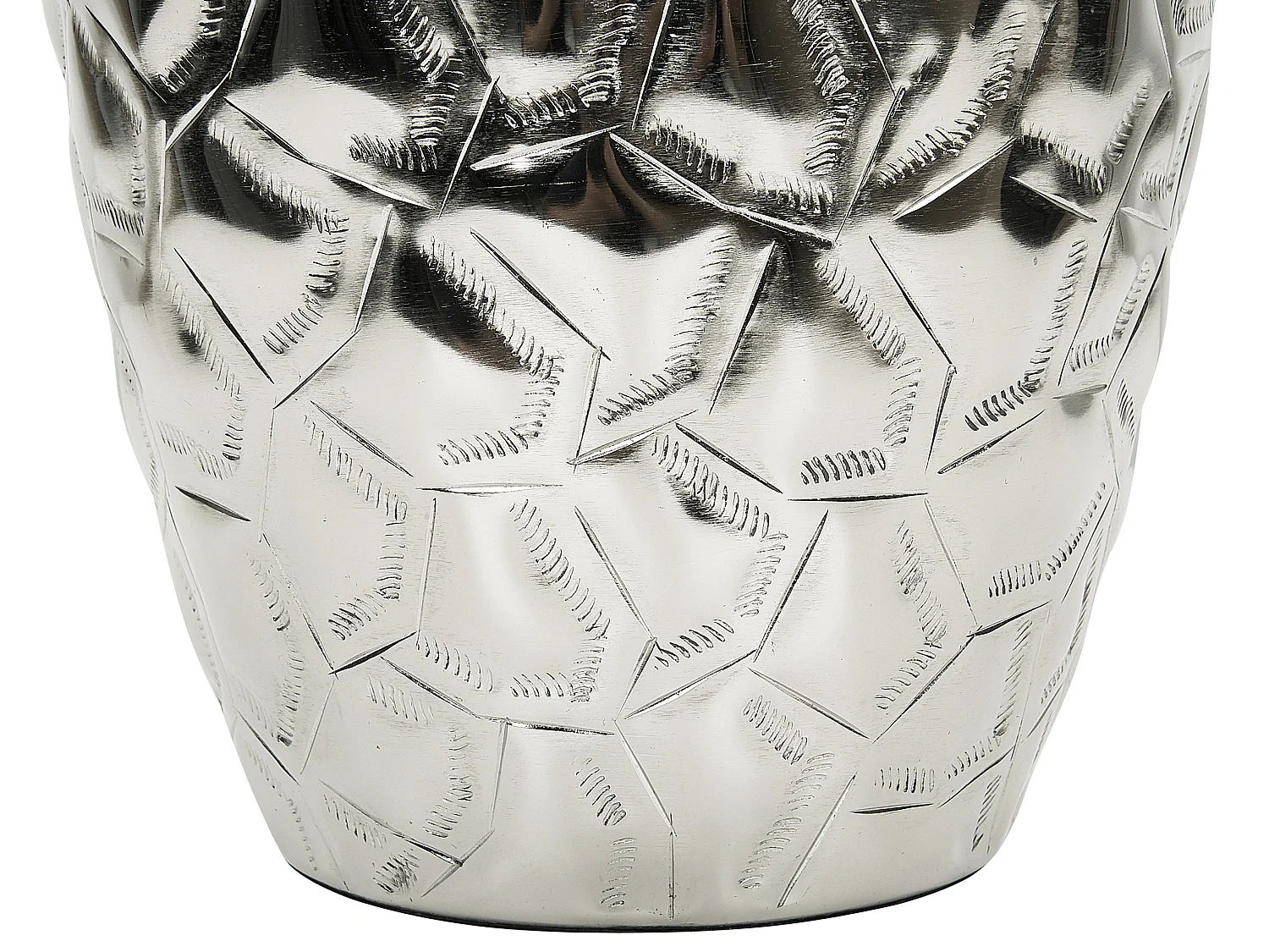 Vase à fleurs INSHAS Métal 39 cm Argenté