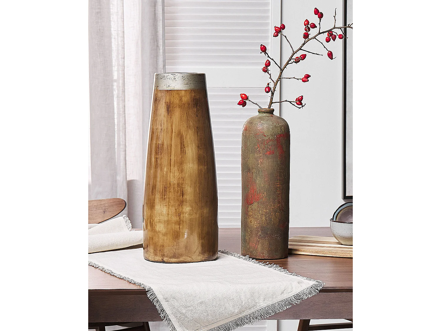 Decovaas UBEDA Keramiek 41 cm Groen