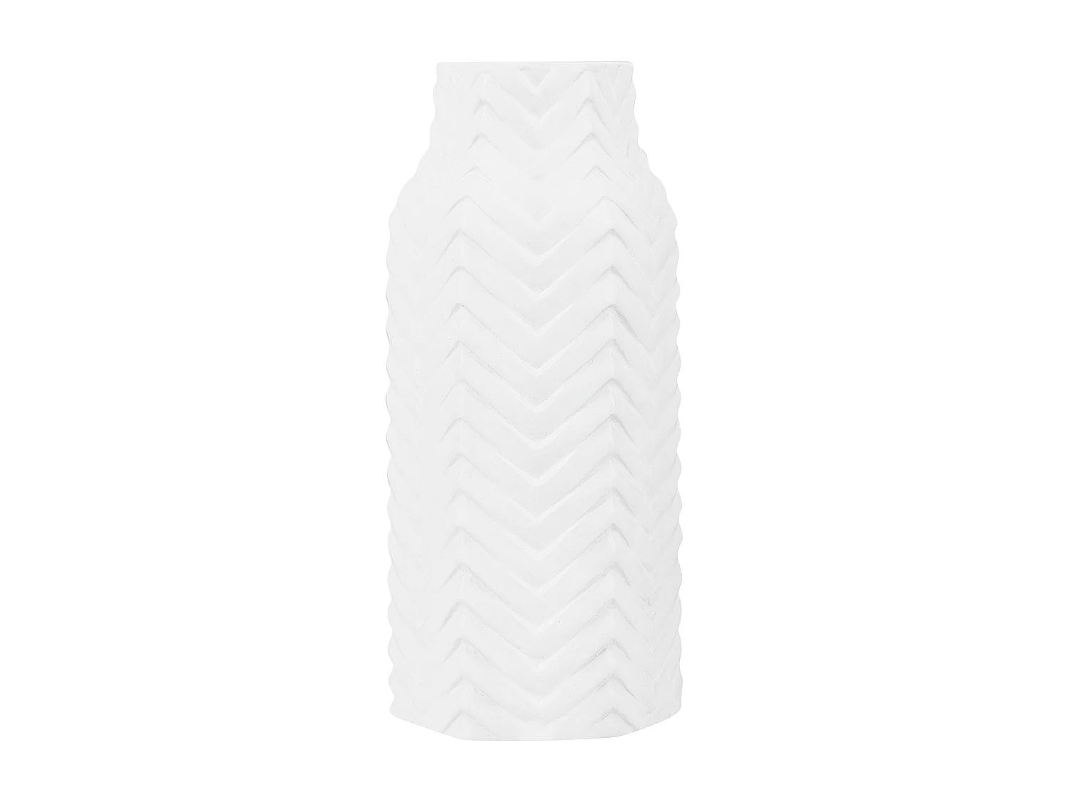 Vase décoratif XANTHOS Grès 32 cm Blanc