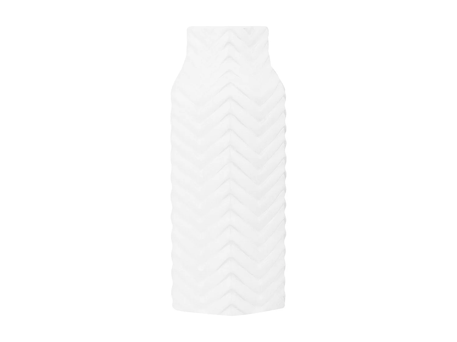 Vase décoratif XANTHOS Grès 32 cm Blanc