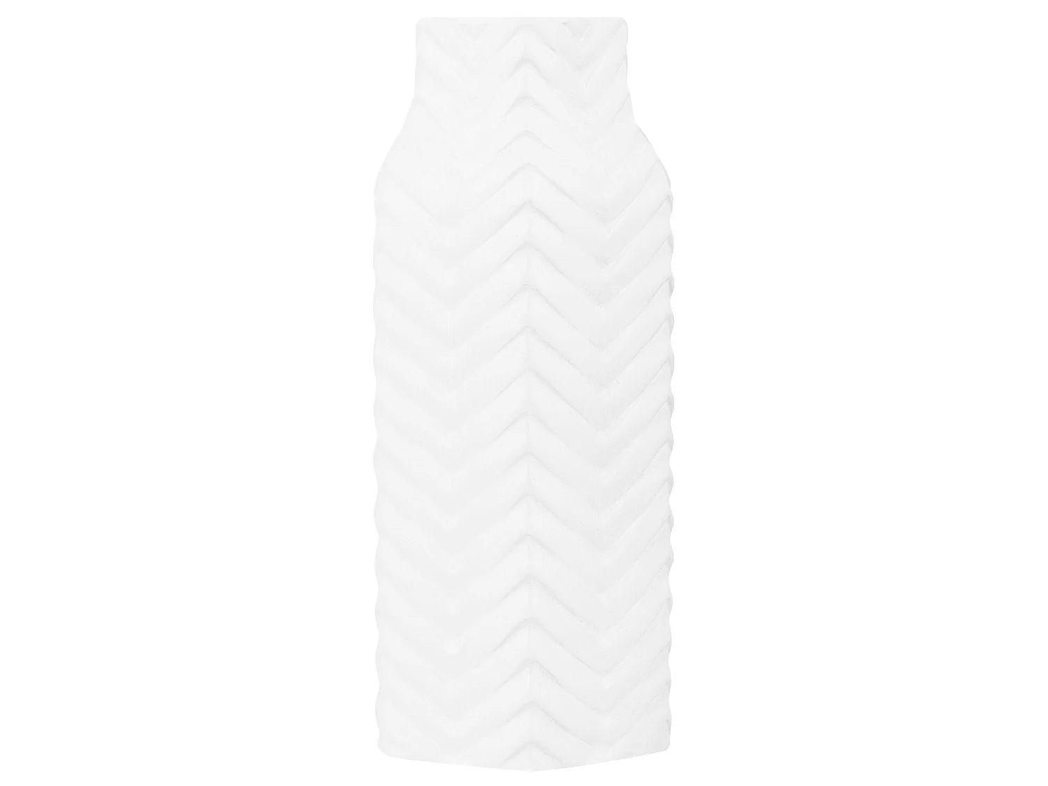 Vase décoratif XANTHOS Grès 32 cm Blanc