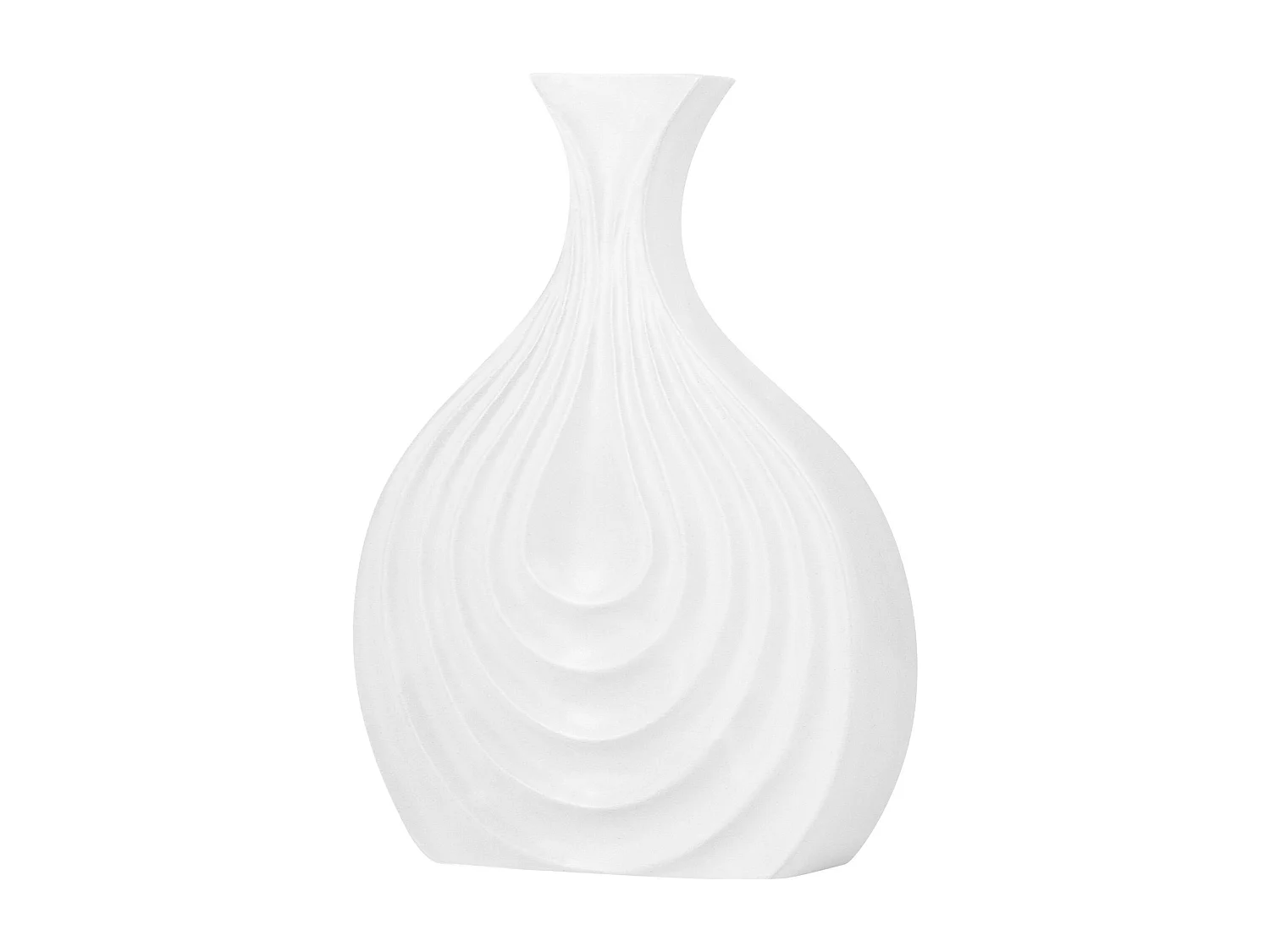 Vase décoratif THAPSUS Grès 25 cm Blanc