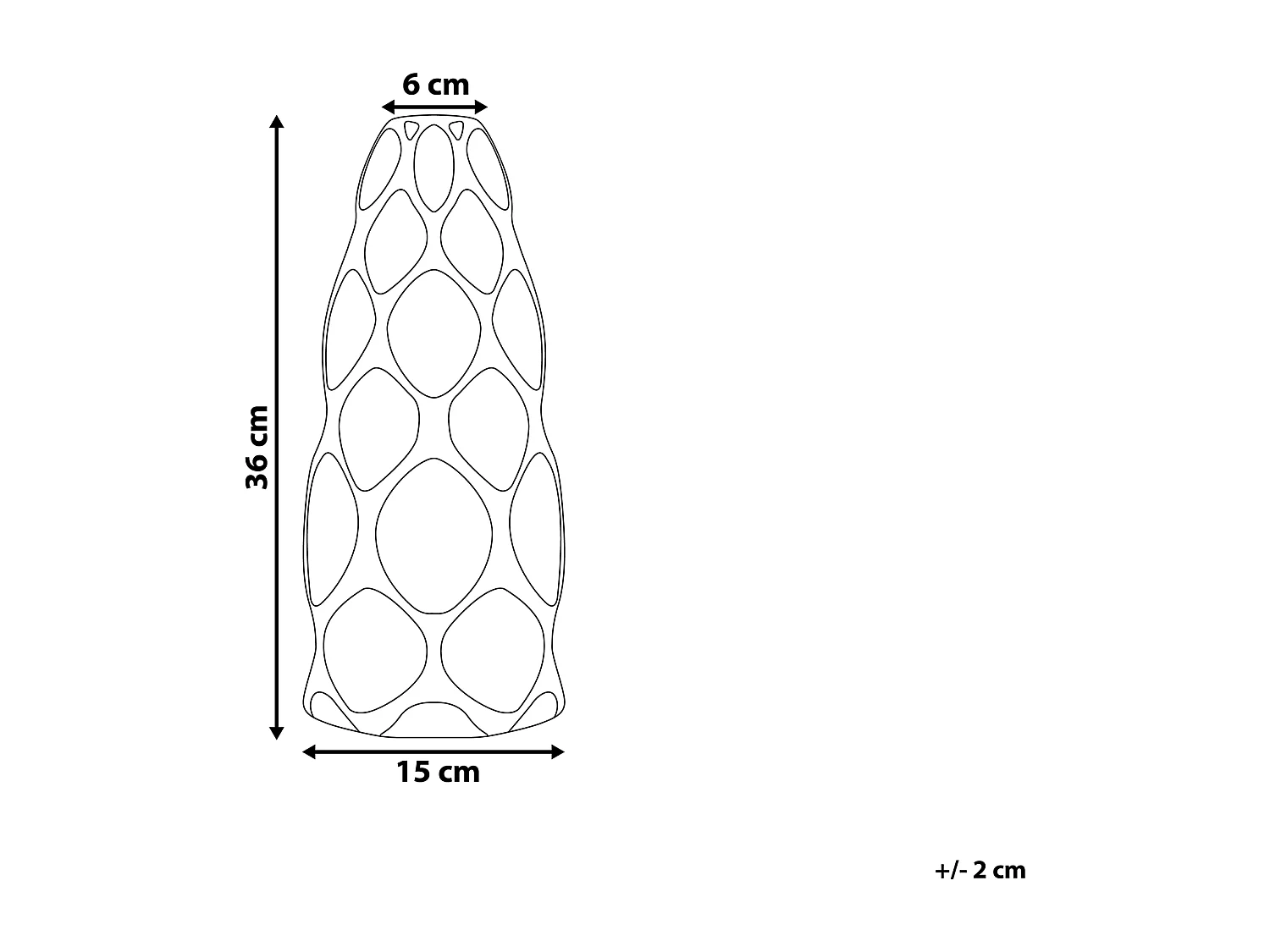 Moderne Blumenvase auffälliges Tropfen-Design Keramik weiß Avila