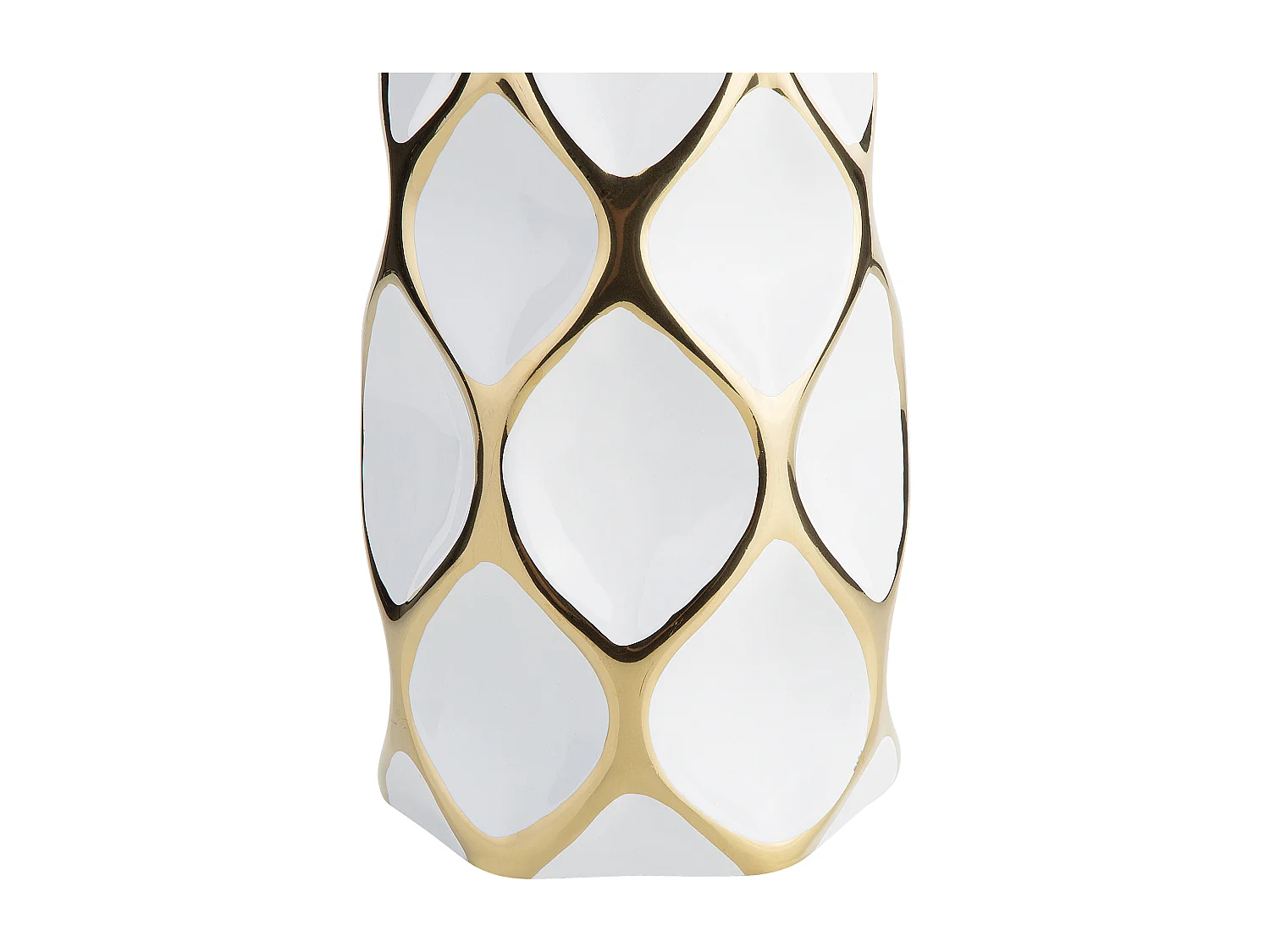 Jarro de flores AVILA Grés 36 cm Branco