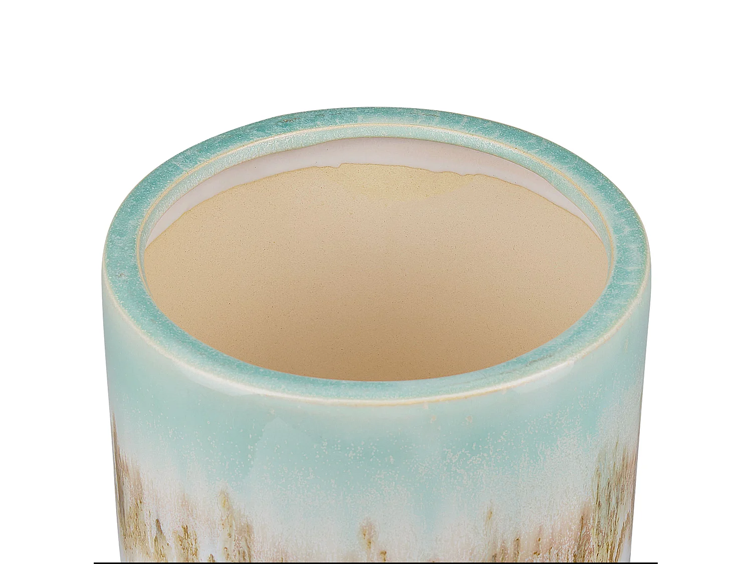 Jarro de flores CYME Grés 15 cm Verde menta