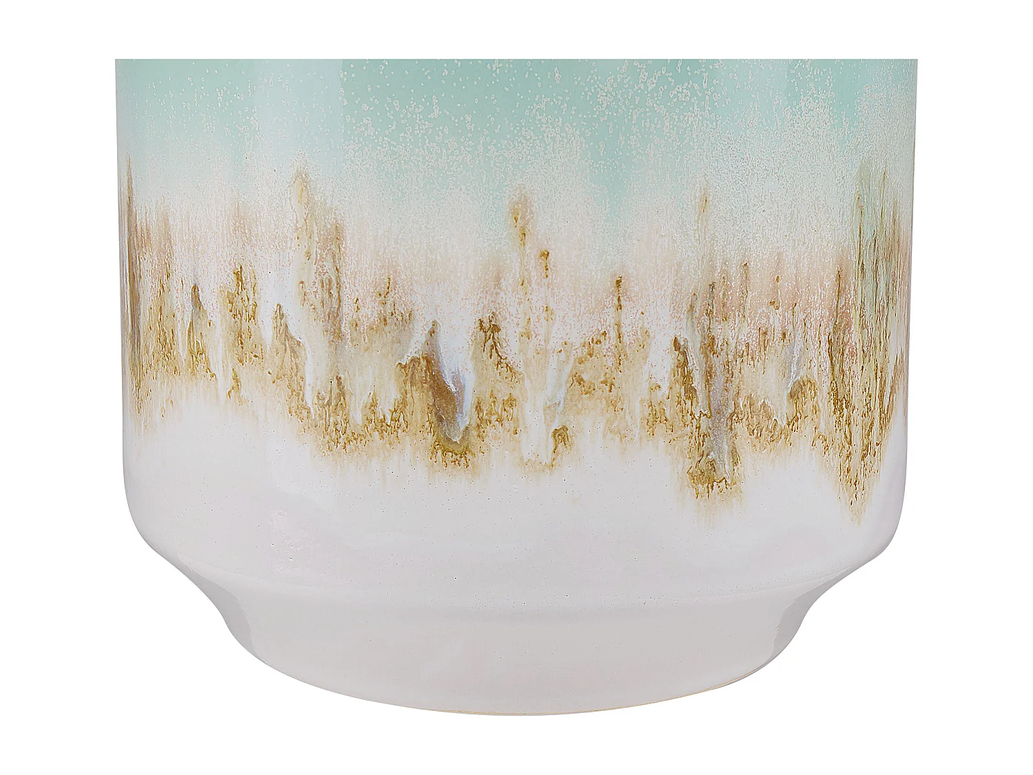 Jarro de flores CYME Grés 15 cm Verde menta