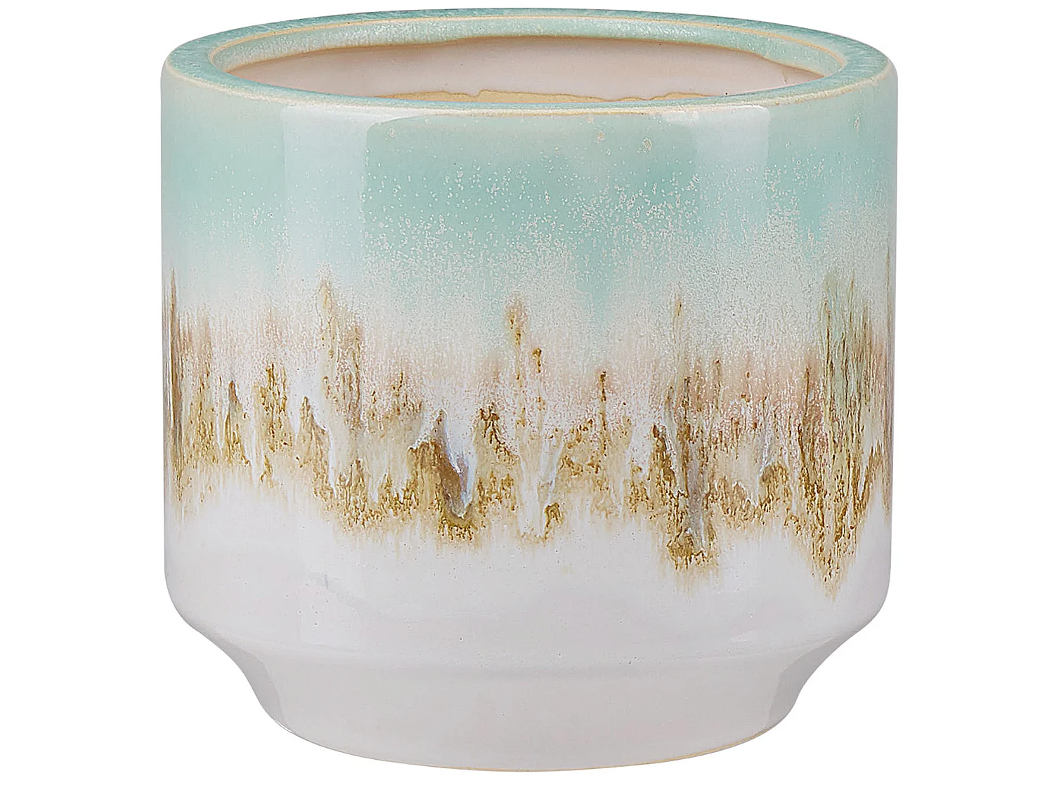 Vase à fleurs CYME Grès 15 cm Vert menthe