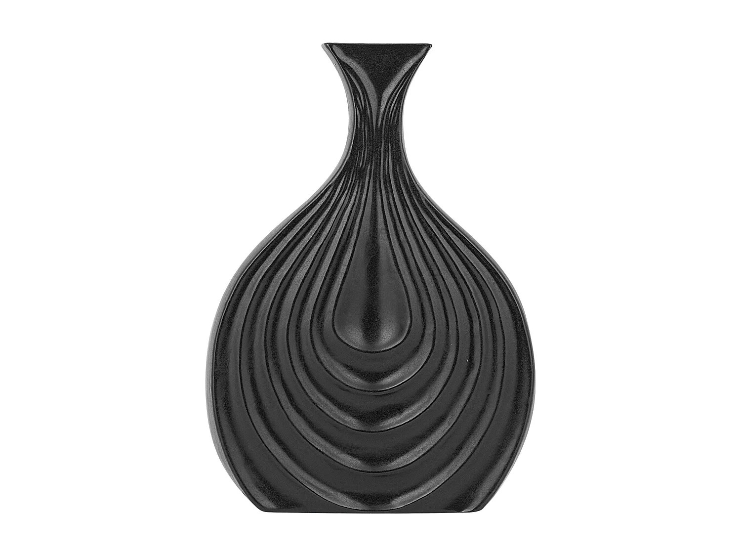 Vase décoratif THAPSUS Grès 25 cm Noir